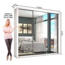 Ver imagem 4 de Guarda-Roupa Casal 4 Espelhos 3 Portas de Correr 4 Gavetas Max Premium Espresso Móveis Branco