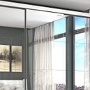 Ver mais imagens de Guarda-Roupa Casal 4 Espelhos 3 Portas de Correr 4 Gavetas Max Premium Espresso Móveis Branco
