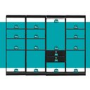 Ver imagem 6 de Guarda-Roupas Closet Modulado Alasca 240cm 4 Peças com 2 Gavetas e Cabideiros Preto Touch Carraro