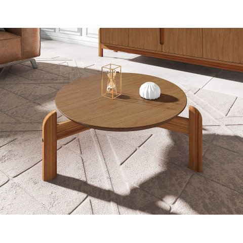 Mesa de Centro Lizz Marrom Cedro Casa D