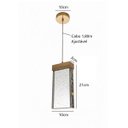 Ver imagem 2 de Luminária Pendente de Cristal Bolhas Dourado Brilho Led 3x1