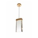Ver imagem 1 de Luminária Pendente de Cristal Bolhas Dourado Brilho Led 3x1