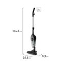 Ver imagem 2 de Aspirador de Pó Vertical Electrolux Powerspeed 2 em 1 Filtro Hepa STK12 Preto 220V