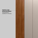 Ver imagem 4 de Guarda Roupa Casal 6 Portas com Ripado e 6 Gavetas Equador - Nogueira-nude Prime Tx Nogueira-nude