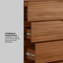 Ver imagem 2 de Guarda Roupa Casal 6 Portas com Ripado e 6 Gavetas Equador - Nogueira-nude Prime Tx Nogueira-nude