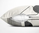 Ver imagem 2 de Almofada Decorativa Off White Estampada Vega 40x40cm Preto Cinza