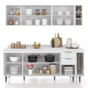 Ver imagem 6 de Armário de Cozinha Cp11 e Tampo 178cm Pérola Z34 Branco - Mpozenato