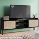 Ver imagem 2 de Rack para Tv 65 Pol 183 Cm Pes Madeira 27930 Oslo Nero Artesano Nero