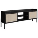 Ver imagem 1 de Rack para Tv 65 Pol 183 Cm Pes Madeira 27930 Oslo Nero Artesano Nero