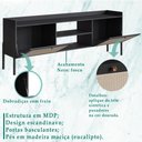 Ver imagem 4 de Rack para Tv 65 Pol 183 Cm Pes Madeira 27930 Oslo Nero Artesano Nero
