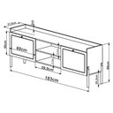 Ver imagem 6 de Rack para Tv 65 Pol 183 Cm Pes Madeira 27930 Oslo Nero Artesano Nero