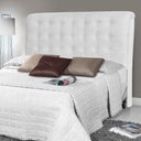Ver imagem 2 de Cabeceira Estofada Cama Box Casal Queen Louise 160cm Corano Branco - Desk Design