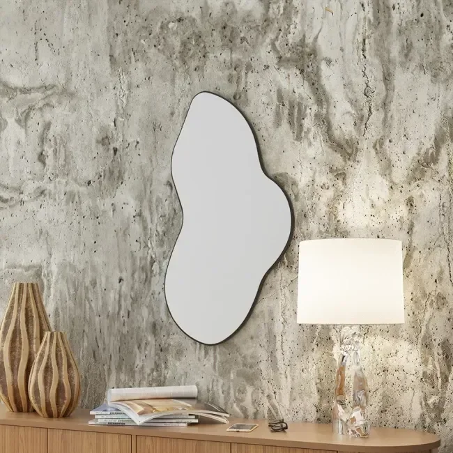 Ver imagem 2 de Espelho Decorativo Organico 90cm - E20 Preto Fosco