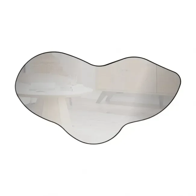 Espelho Decorativo Organico 90cm - E20 Preto Fosco