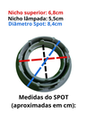 Ver imagem 3 de Spot Embutir Movel Redondo Mr16 - com Lampada Led Decorshop Dourado Branco Quente