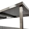 Mesa de Aço Inox Industrial 160x60x90 Cm com 2 Prateleiras Fenestradas Plano Liso Nortinox Stander - 5