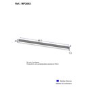 Ver imagem 3 de Kit 2 Puxadores 60,3cm para Armário Cozinha Paneleiro 62cm Veneza Multimóveis Mp3083 Branco
