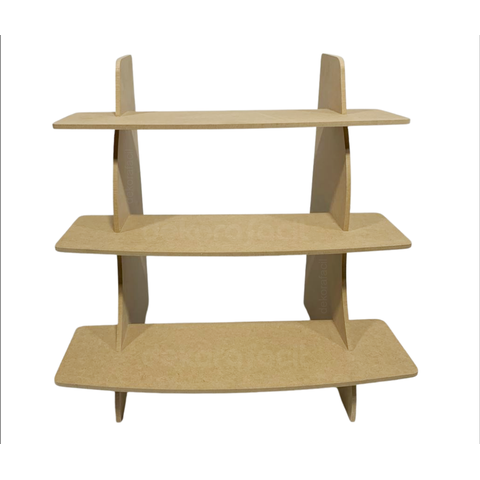 Escada 3 Andares Doces Frios Expositor Madeira Buffet Festa