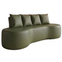 Ver imagem 1 de Sofa 3 Lugares Organico Ibiza 210 Cm Corino Verde Selva Vazzano