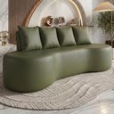 Ver imagem 2 de Sofa 3 Lugares Organico Ibiza 210 Cm Corino Verde Selva Vazzano
