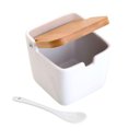 Ver imagem 3 de Saleiro com Colher em Cerâmica e Tampa Bambu