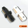 Conector Emenda Tipo Reto Linear Branco para Trilho Eletrificado - 4