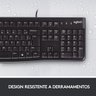 Teclado USB Logitech K120 Preto 920-004423 - 5