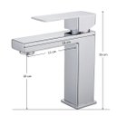 Ver imagem 3 de Torneira Banheiro Monocomando Quadrada Baixa