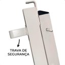 Ver imagem 3 de Escada Extensiva de Aço 6x10 Degraus Reforçado 3 em 1 com Trava
