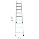 Ver mais imagens de Escada Extensiva de Aço 6x10 Degraus Reforçado 3 em 1 com Trava