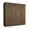 Guarda-Roupa Casal 6 Portas de Bater Spot Espresso Móveis - 3