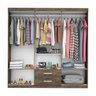 Guarda-Roupa Casal 6 Portas de Bater Spot Espresso Móveis - 2