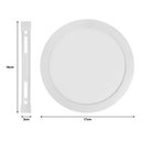 Ver imagem 2 de Painel Plafon Led 12w Redondo Sobrepor Branco Frio Gesso Bf