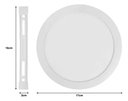 Ver imagem 2 de Painel Plafon Led 12w Redondo Sobrepor Branco Frio Gesso Bf