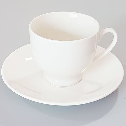 Jogo de xícaras e pires 12 peças Lisa