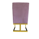 Ver imagem 4 de Kit 04 Cadeiras para Sala de Jantar Ana Base de Ferro Suede Rosa Bebê - D'classe Decor