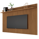 Ver imagem 5 de Conjunto Ripado para Sala Thor 1.8 Home Rack e Painel Luxo:black/freijo
