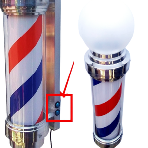 Barber Pole Giratório 70cm Estilo Americano VOLTAGEM Bivolt.