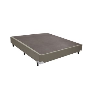 Cama Box Casal SP Móveis Sintético Bege - 42x138x188