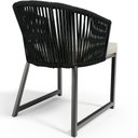 Ver imagem 2 de Kit 06 Cadeiras Decorativas para Área Gourmet Cozinha Corda Náutica Bethari D04 Preto - Lyam Decor
