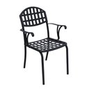 Ver imagem 1 de Cadeira para Mesa de Jantar e Área Externa em Alumínio Modelo Verão Preto