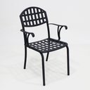 Ver imagem 4 de Cadeira para Mesa de Jantar e Área Externa em Alumínio Modelo Verão Preto