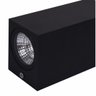 Kit 3 Arandela Led Parede Bivolt 2 Fachos 5w Preto Box IP54 - 2