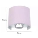 Ver imagem 2 de Arandela 7,7x8cm LED 2W 2 Fachos 3000K Resistente Água Ip65