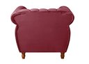 Ver imagem 3 de Poltrona Realeza Chesterfield Cadeira Vintage Decoração Retrô - Suede Bordô