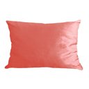 Ver imagem 1 de Capa para Almofada em Veludo Liso Retangular 60x40 Cor:rosa Coral