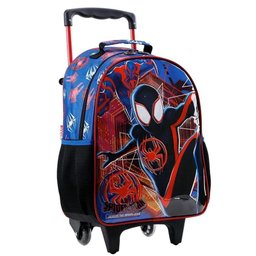 Mochila Rodinha Infantil Escolar Menino Homem Aranha Spider Man Miles Morales Xeryus - 3