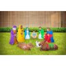 Presépio Natal Iluminado Para Jardim 10 Peças Colorido - 1