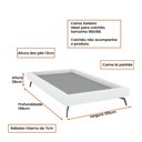 Ver imagem 3 de Cama Japonesa com Cabeceira Almeriaharu Solteiro Pés Alumínio Bouclé Off White - Sallar Home