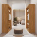 Ver imagem 2 de Closet Solteiro Premium 4 Gavetas Freijó Amoudi Móveis Freijó